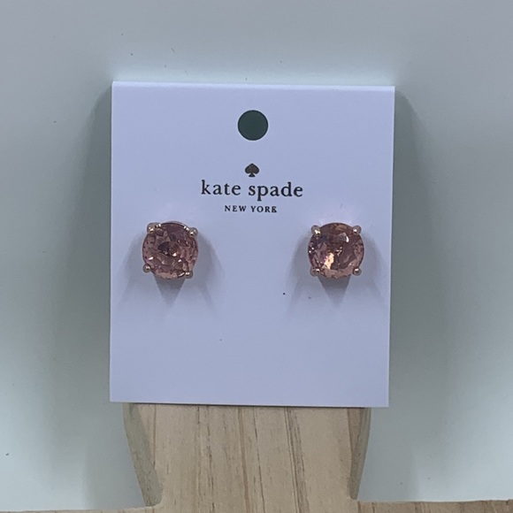 Kate Spade Light Peach Gumdrop Stud Round Earrings - Picture 3 of 9